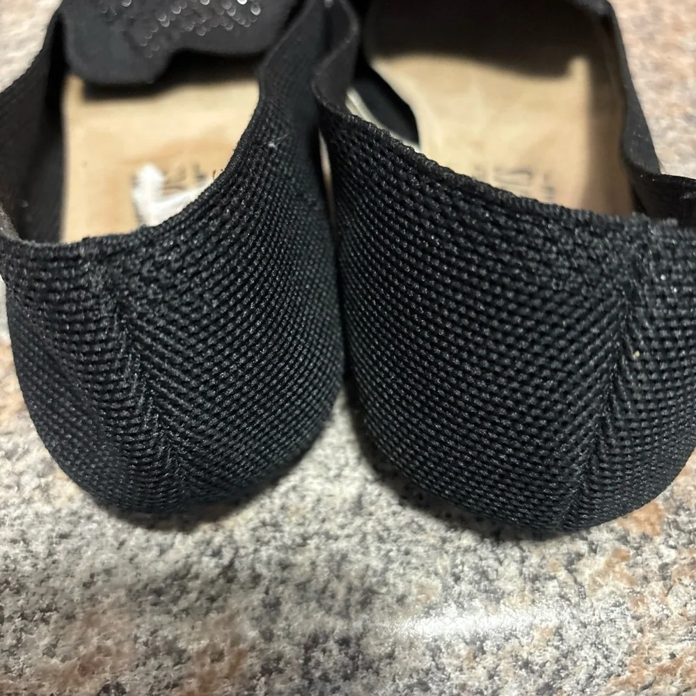JARRODS Women's Black Beaded Flats